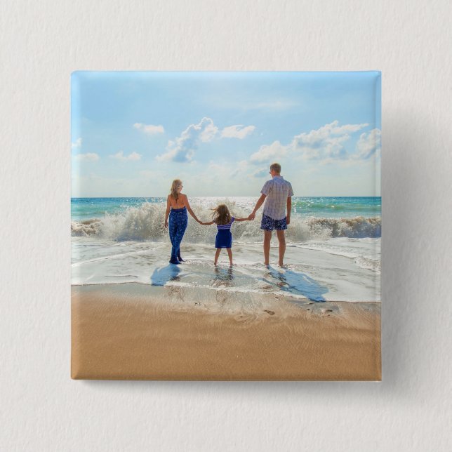 Personalized Custom Photo Button Your Own Design (Front)