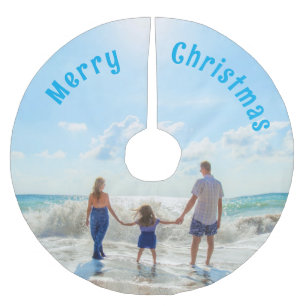 Personalized Custom Photo Christmas Tree Skirt