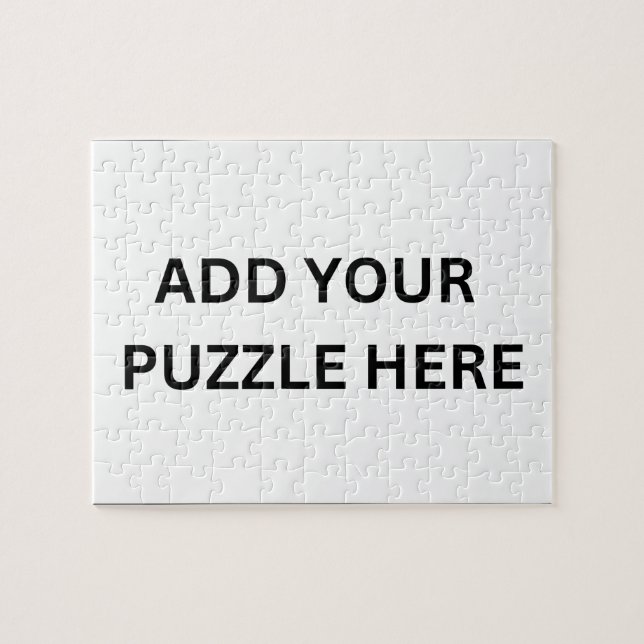 Personalized Custom Photo Collage Modern Jigsaw Puzzle (Horizontal)