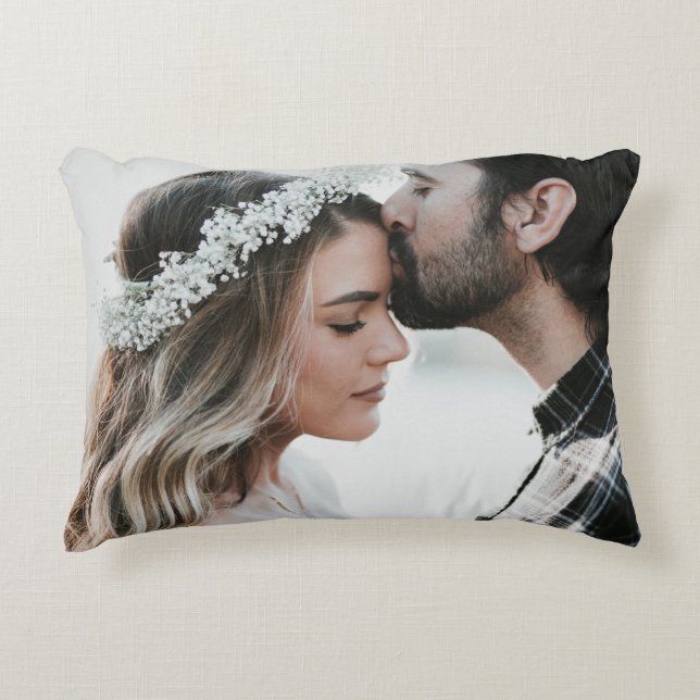 Personalized Custom Photo Double Sided Accent Pillow (Front)