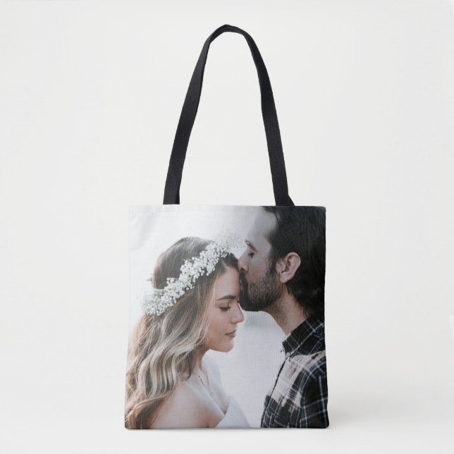 Personalized Custom Photo Double Sided Tote Bag (Front)