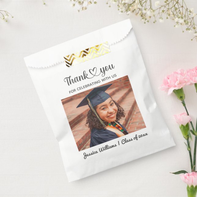 Personalized Custom Photo Grad Love And Thanks Favour Bag (Sealed)