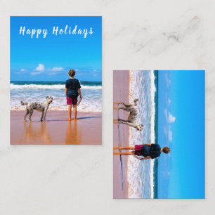 Personalized Custom Photo Happy Holidays Cards