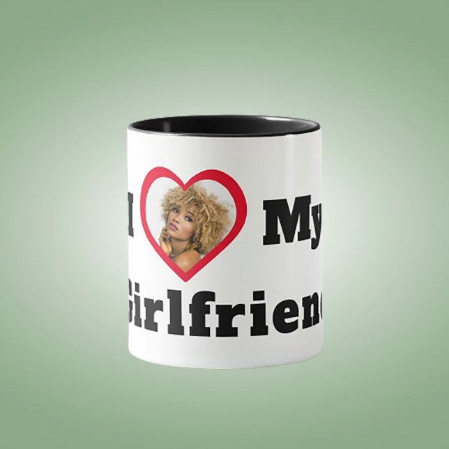 Personalized Custom Photo I Love My Girlfriend Mug (Creator Uploaded)