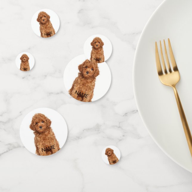 Personalized custom photo image name text confetti (Group)