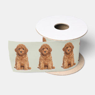 Personalized Custom photo image white sage Satin Ribbon
