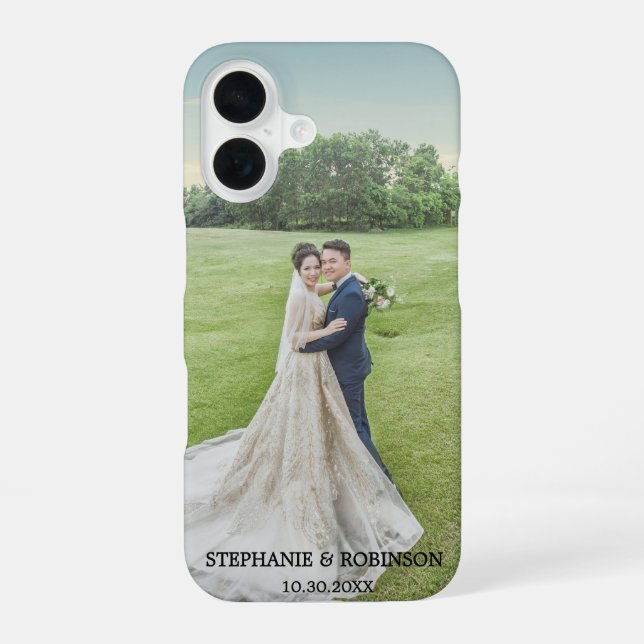 Personalized Custom Photo  iPhone 16 Case (Back)