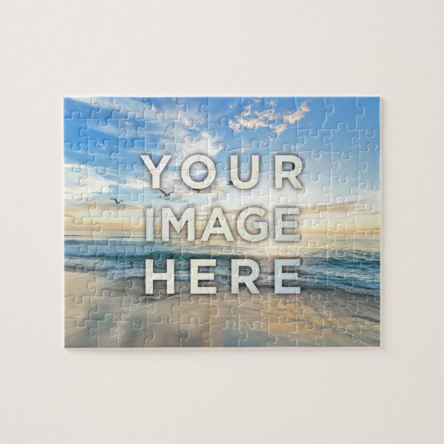 Personalized Custom Photo Jigsaw Puzzle (Horizontal)
