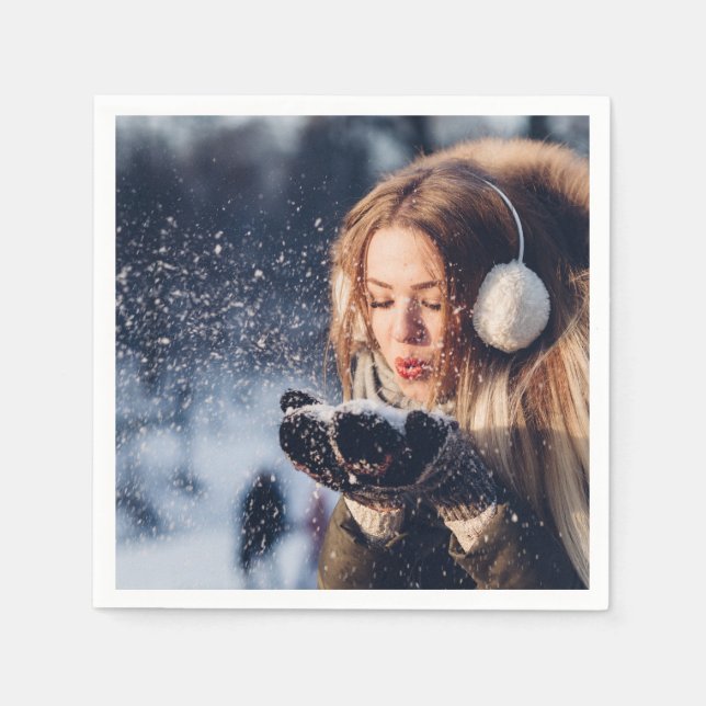 Personalized Custom Photo Napkin (Front)