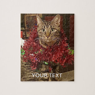 Personalized Custom Photo Pet portrait Name Jigsaw Puzzle