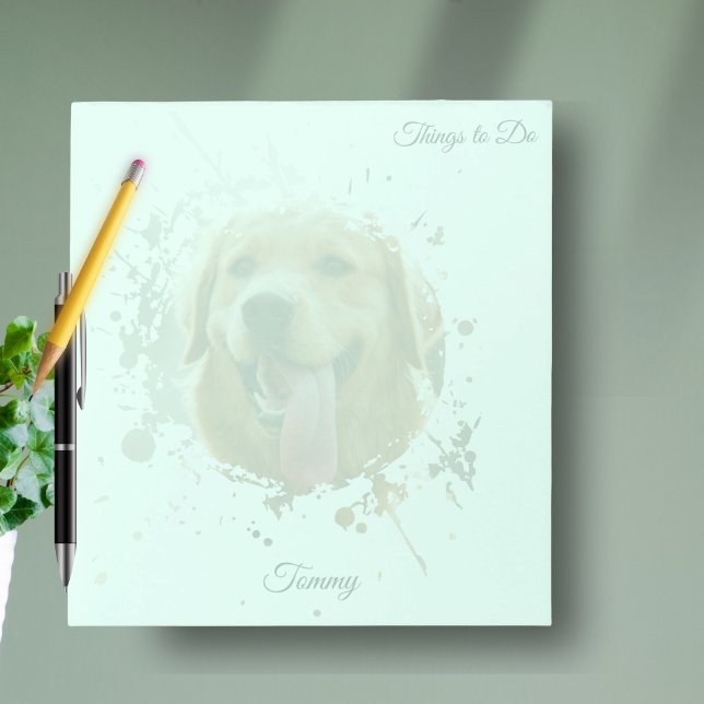 Personalized Custom Photo Pet with Name Notepad (Personalized Custom Photo Pet with Name Notepad)