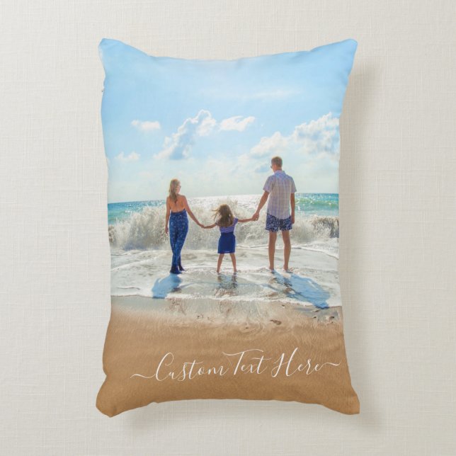 Personalized Custom Photo Pillow with Text (Front(Vertical))