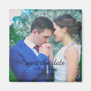 Personalized Custom Photo Save The Date Magnet