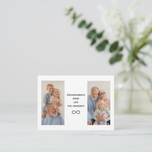 Personalized Custom Photo & Text Grandparents Card