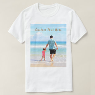 Personalized Custom Photo Text T-Shirt Your Design
