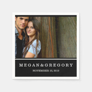 Personalized Custom Photo Wedding Napkins