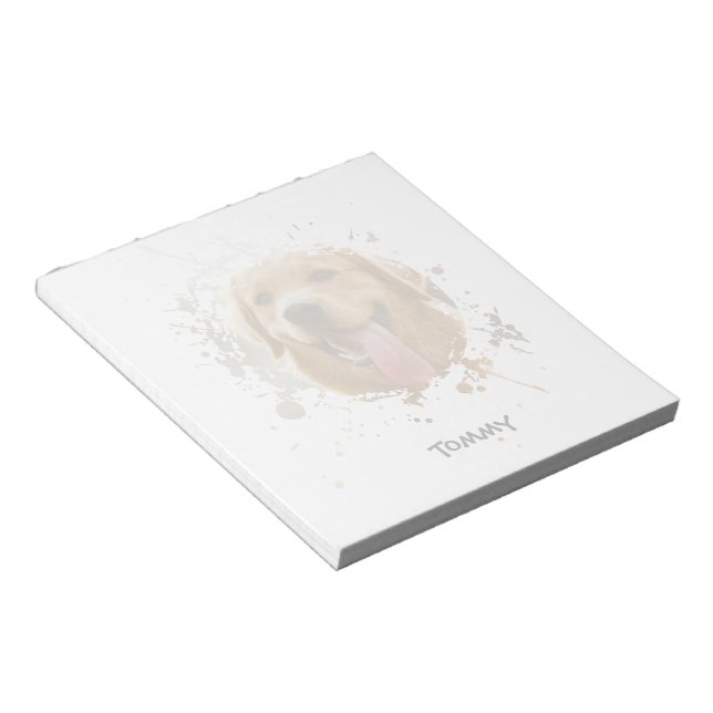 Personalized Custom Photo with Name Notepad (Angled)