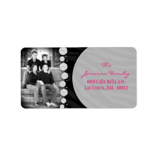 Personalized Custom Photo Zebra Mailing Label