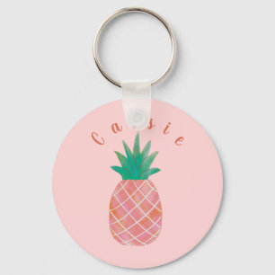Personalized Custom Pineapple Keychain