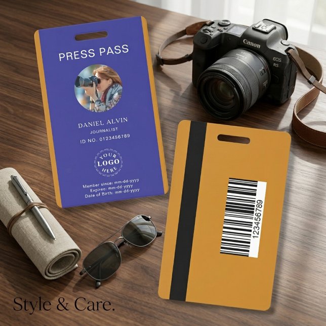 Personalized Custom Press Pass Badge for Events (Personalized Custom Press Pass Badge for Events)