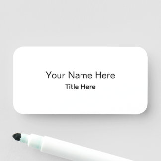 Personalized Custom Professional Employee Magnetic Name Tag