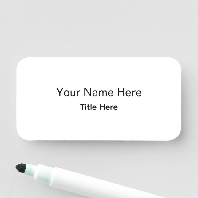 Personalized Custom Professional Employee Magnetic Name Tag (In Situ)