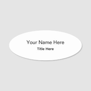 Personalized Custom Professional Employee Magnetic Name Tag