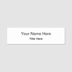 Personalized Custom Professional Employee Magnetic Name Tag