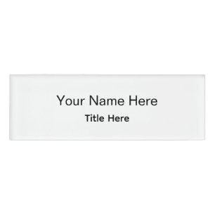 Personalized Custom Professional Employee Name Tag