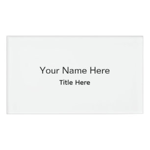 Personalized Custom Professional Employee Name Tag
