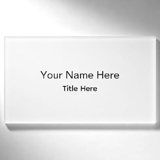 Personalized Custom Professional Employee Name Tag