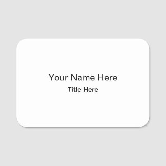 Personalized Custom Professional Employee Name Tag