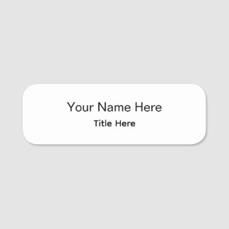 Personalized Custom Professional Employee Name Tag