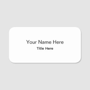 Personalized Custom Professional Employee Name Tag