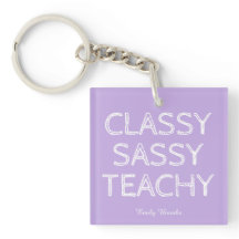 Personalized Custom Purple Teacher Gift Idea