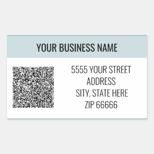 Personalized Custom QR Code Name Address Labels