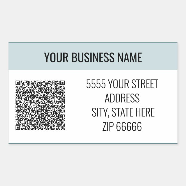 Personalized Custom QR Code Name Address Labels (Front)
