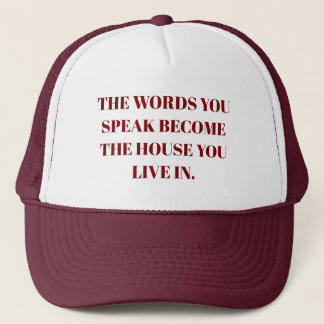 Personalized Custom Quote simple Stylish Modern  Trucker Hat