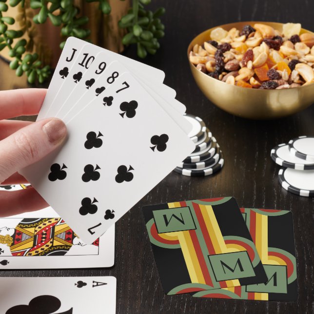 Personalized Custom Retro Art Playing Cards (In Situ)