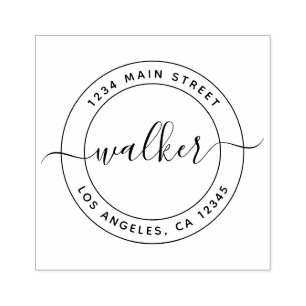 Personalized Custom Return Address Rubber Stamp