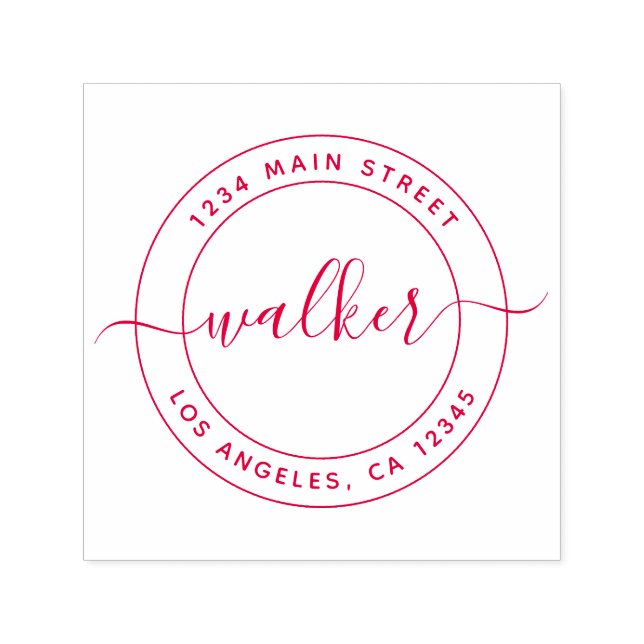 Personalized Custom Return Address Self-inking Stamp (Design)