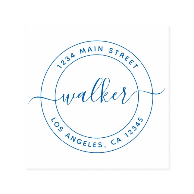 Personalized Custom Return Address Self-inking Stamp (Design)