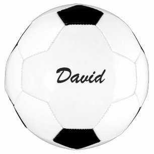 Personalized Custom Script Name Minimalist Soccer Ball
