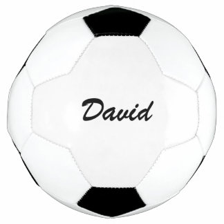 Personalized Custom Script Name Minimalist Soccer Ball
