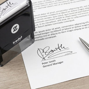 Personalized Custom Signature Self-inking Stamp