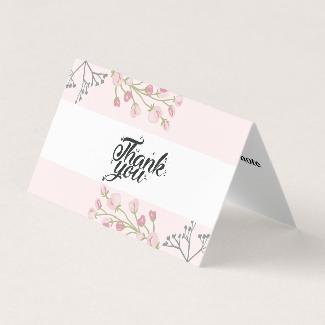 Personalized Custom Simple Thank You Business Card (Front)