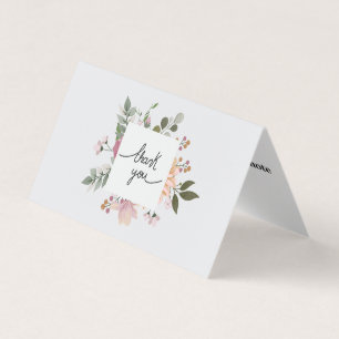 Personalized Custom Simple Thank You Business Card