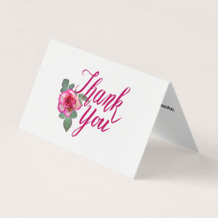 Personalized Custom Simple Thank You Business Card