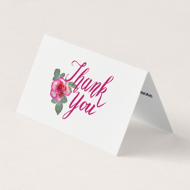 Personalized Custom Simple Thank You Business Card (Front)