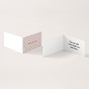 Personalized Custom Simple Thank You Business Card